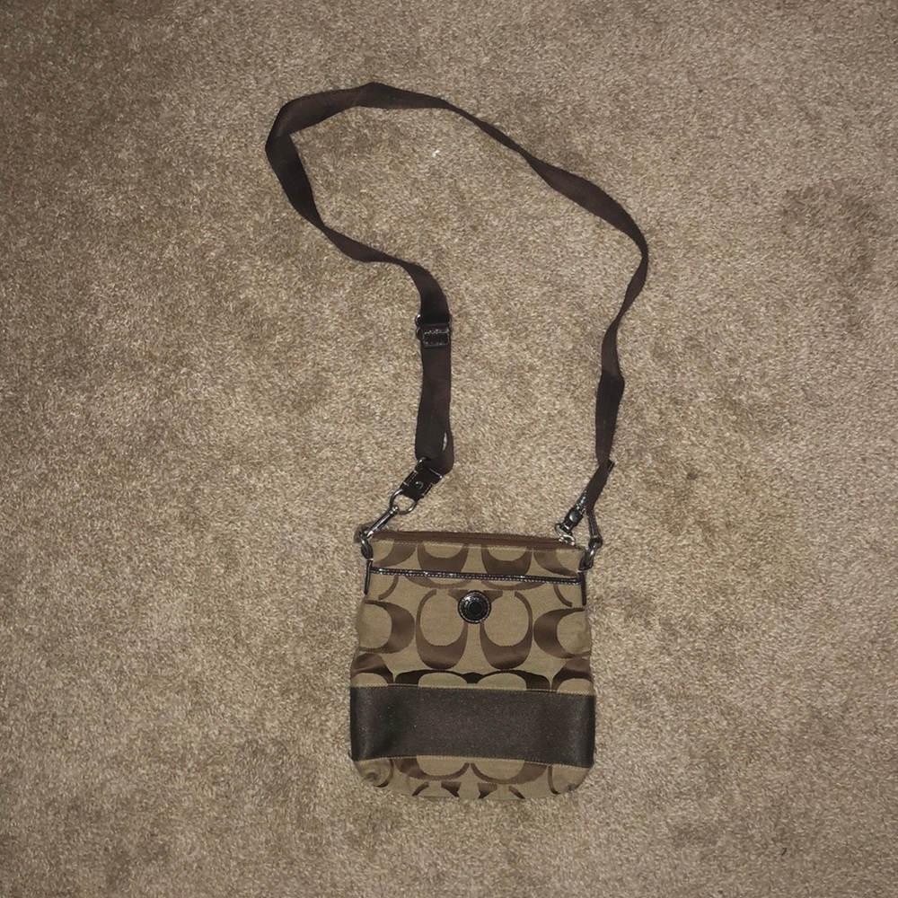 Brown crossbody Coach Purse